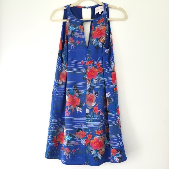 Charles Henrey Womens Tropical Floral Coconut Girl Cruise Shift Sundress medium - Picture 3 of 8